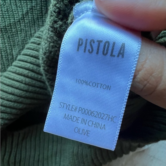 Pistola V-neck Forest Green Sweater - Picture 2 of 4